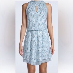 3/$14 White House Black Market Pastel and Metallic Mini Dress Size: XS